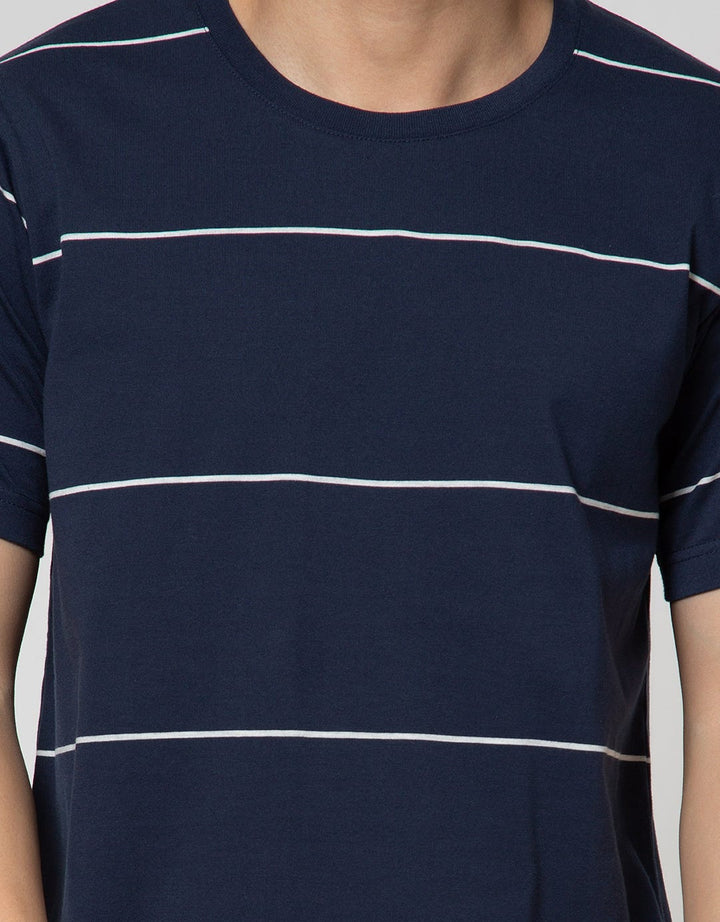 Details Short Sleeve T-Shirt Reg Stripe Engineered Cotton