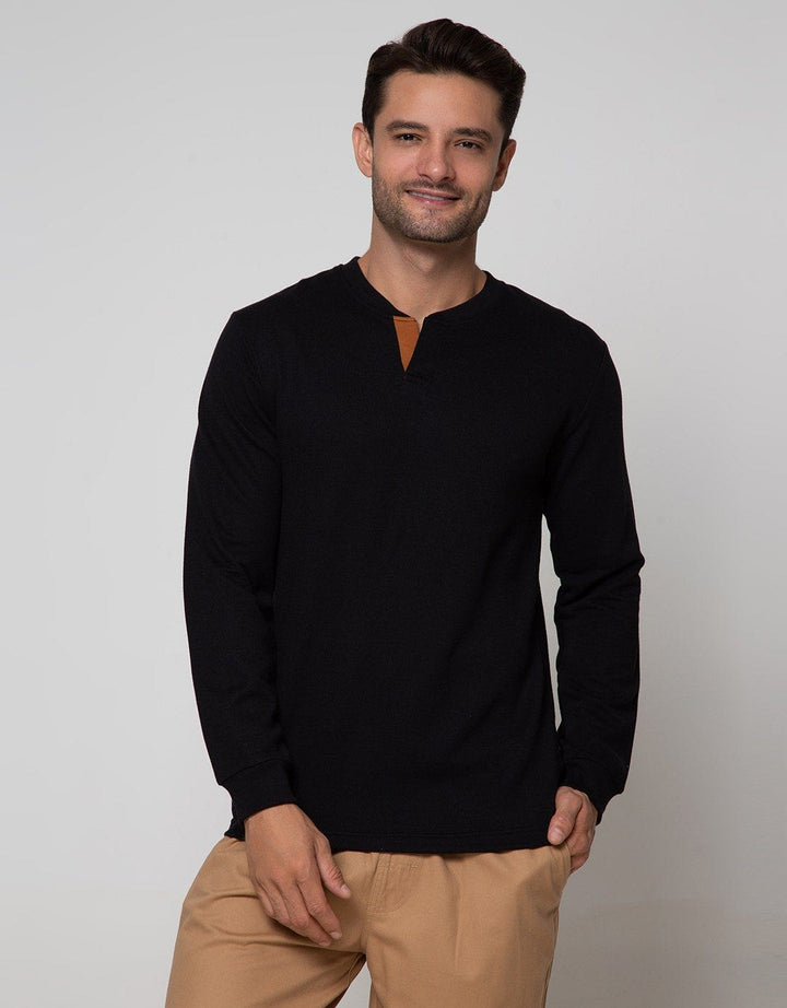 Details Sweatshirt Jumper Round Neck Klep Beda Warna
