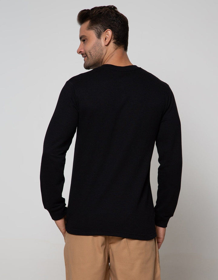 Details Sweatshirt Jumper Round Neck Klep Beda Warna