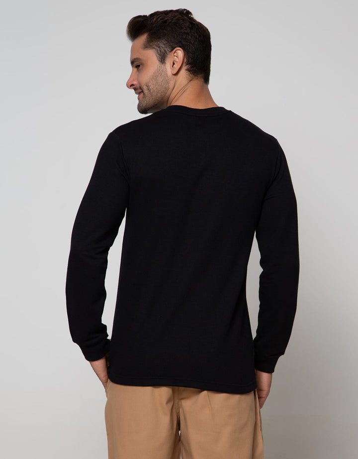 Details Sweatshirt Jumper Round Neck Klep Beda Warna