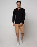 Details Sweatshirt Jumper Round Neck Klep Beda Warna