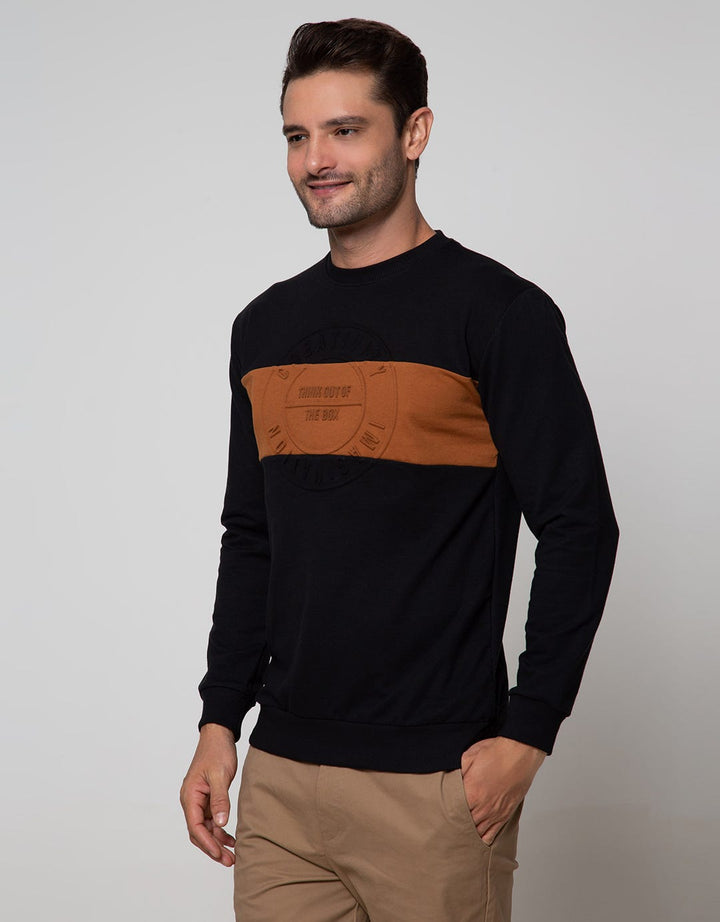 Details Sweatshirt Jumper Long Sleeve Round Neck Cns Emboss