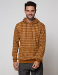 Details Sweatshirt Hoodie Checks Yarn Dyed