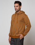 Details Sweatshirt Hoodie Checks Yarn Dyed