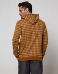 Details Sweatshirt Hoodie Checks Yarn Dyed