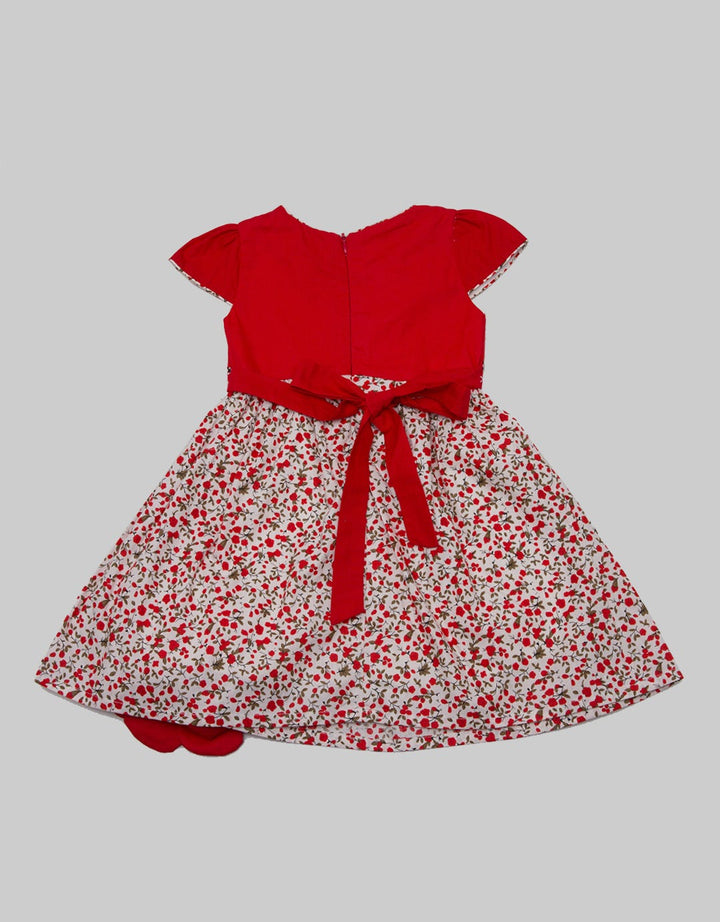 Kidz Too Short Sleeve Midi Dress Vest Embroidery Bag