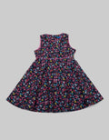 Kidz Too Short Sleeve Midi Dress Flower Piping