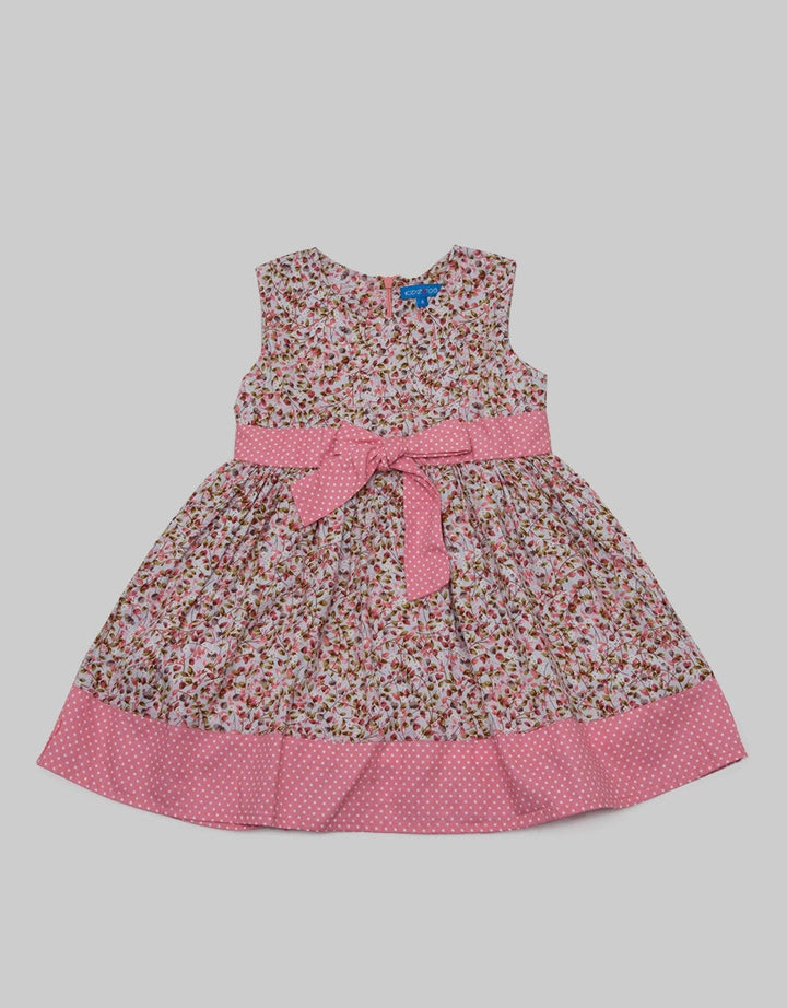 Kidz Too Short Sleeve Midi Dress Full Floral Print
