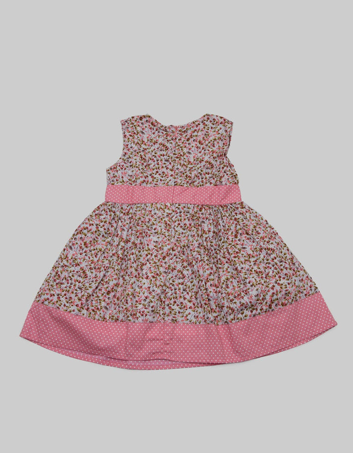 Kidz Too Short Sleeve Midi Dress Full Floral Print