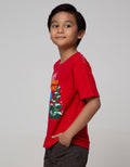 Little M Short Sleeve T-Shirt Seasonal Xmas Dino Rawr