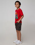 Little M Short Sleeve T-Shirt Seasonal Xmas Dino Rawr
