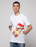 T Zone Short Sleeve T-Shirt Warner Bros Xmas Coll Tazmania Looney