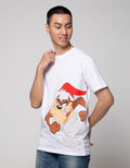 T Zone Short Sleeve T-Shirt Warner Bros Xmas Coll Tazmania Looney