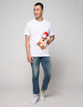 T Zone Short Sleeve T-Shirt Warner Bros Xmas Coll Tazmania Looney