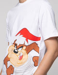 T Zone Short Sleeve T-Shirt Warner Bros Xmas Coll Tazmania Looney