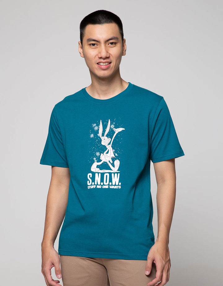 T Zone Short Sleeve T-Shirt Warner Bros Xmas Coll Bugs Bunny Looney