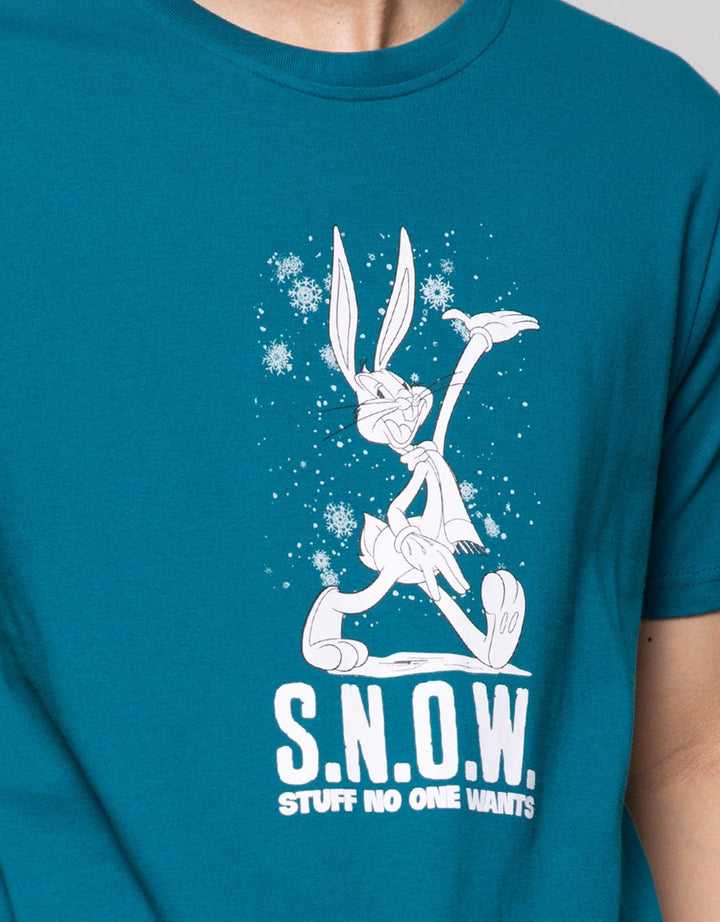 T Zone Short Sleeve T-Shirt Warner Bros Xmas Coll Bugs Bunny Looney