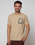 T Zone Short Sleeve T-Shirt Big Size Print Pocket Keep On Going