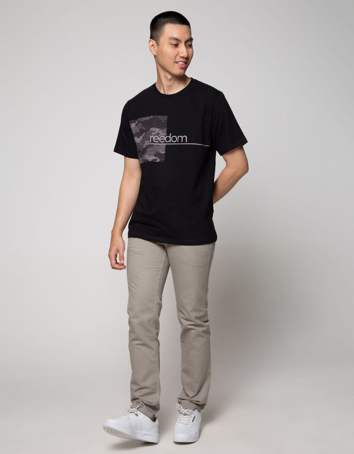 T Zone Short Sleeve T-Shirt Print Army Coll