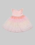 Kidz Too Short Sleeve Midi Dress Geber Tile Rock Arrange Gradation