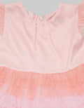 Kidz Too Short Sleeve Midi Dress Geber Tile Rock Arrange Gradation