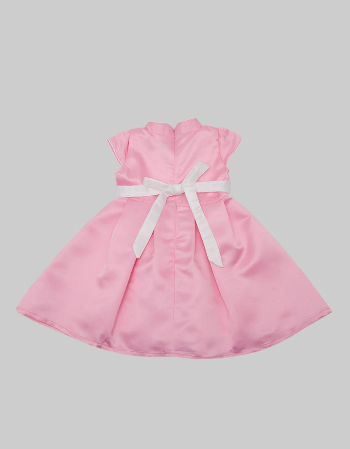 Kidz Too Short Sleeve Midi Dress Bordir Bunga Qipao