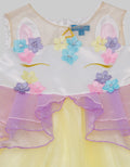 Kidz Too Short Sleeve Midi Dress Unicorn Geber Bawah Tile