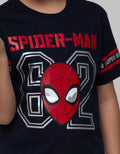 Marvel Spiderman Face Number Strip T-Shirt
