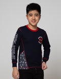 Marvel Spiderman Face Combination Long Sleeve T-Shirt