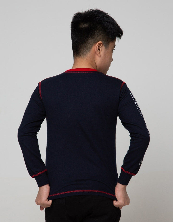 Marvel Spiderman Face Combination Long Sleeve T-Shirt