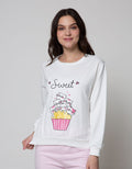 Nevada Sweatshirt Solid Sweet Cupcakes And Cats