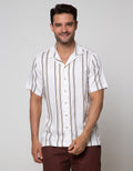 Details Short Sleeve Shirt Stripes