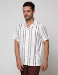 Details Short Sleeve Shirt Stripes