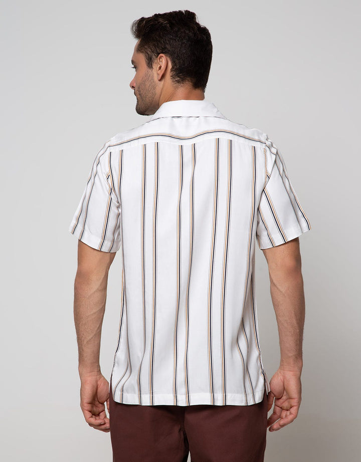 Details Short Sleeve Shirt Stripes