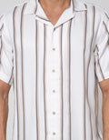 Details Short Sleeve Shirt Stripes