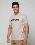 T Zone Short Sleeve T-Shirt Print Keep Going
