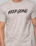 T Zone Short Sleeve T-Shirt Print Keep Going