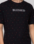 T Zone Short Sleeve T-Shirt Print Xmas Blessed