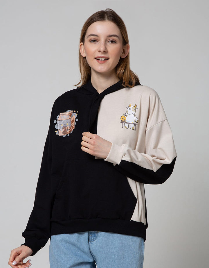 Nevada Sweatshirt Solid Color Blocking