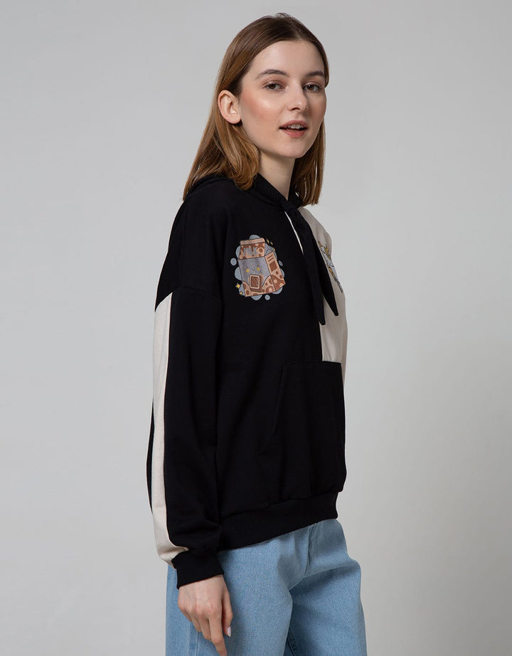 Nevada Sweatshirt Solid Color Blocking