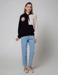 Nevada Sweatshirt Solid Color Blocking