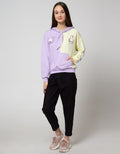 Nevada Sweatshirt Solid Color Blocking