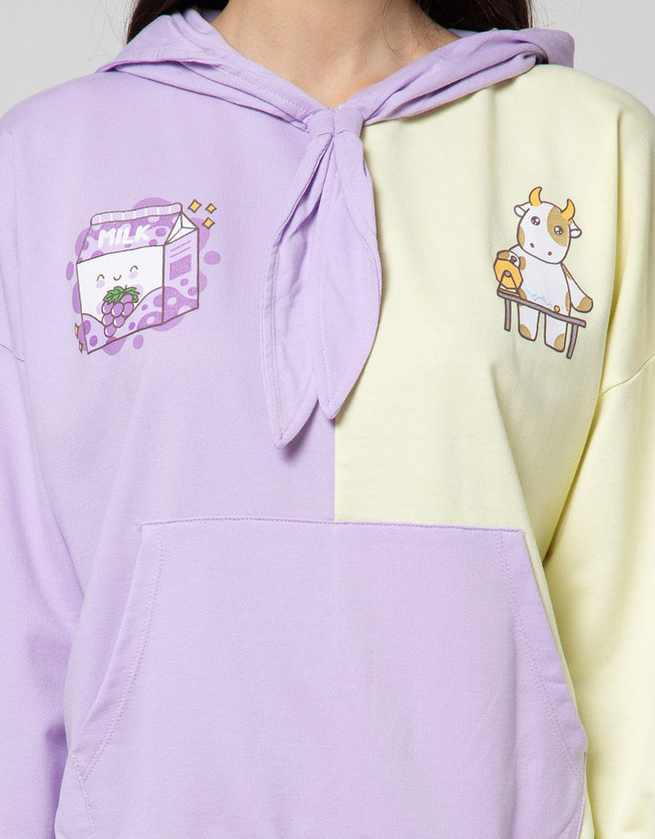 Nevada Sweatshirt Solid Color Blocking