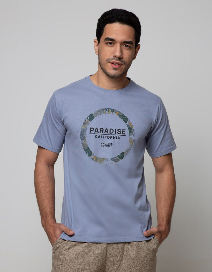 T Zone Short Sleeve T-Shirt Print Paradise California