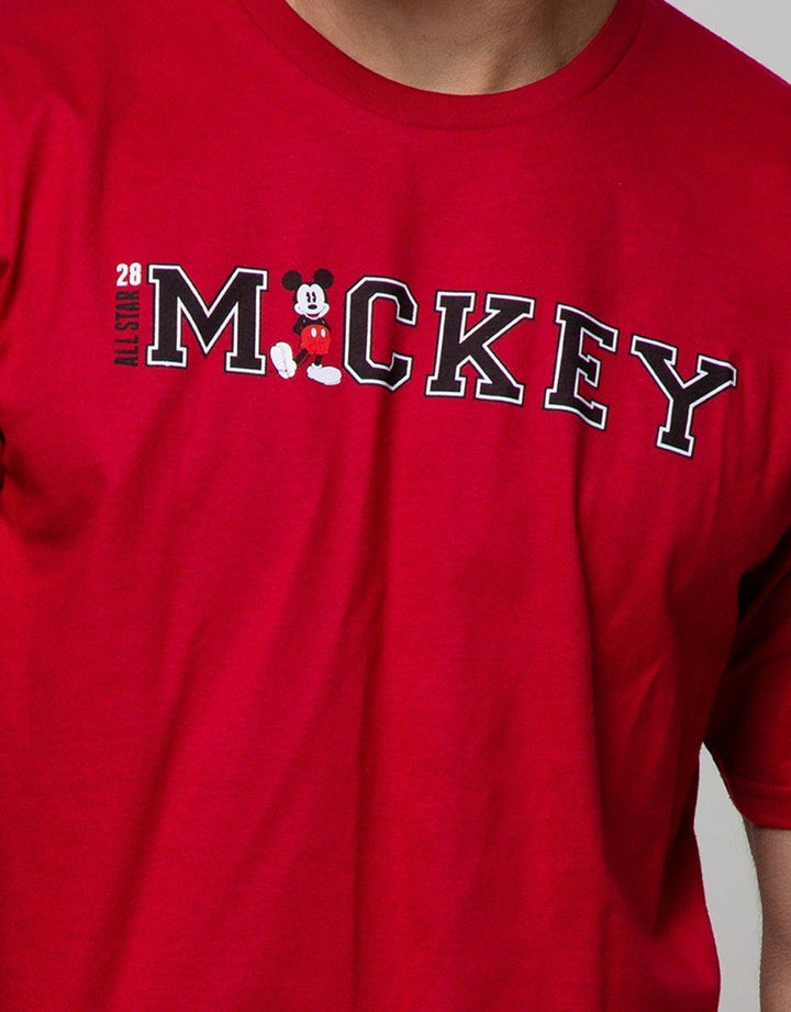 Disney Mickey Chest Print Short Sleeve T-Shirt