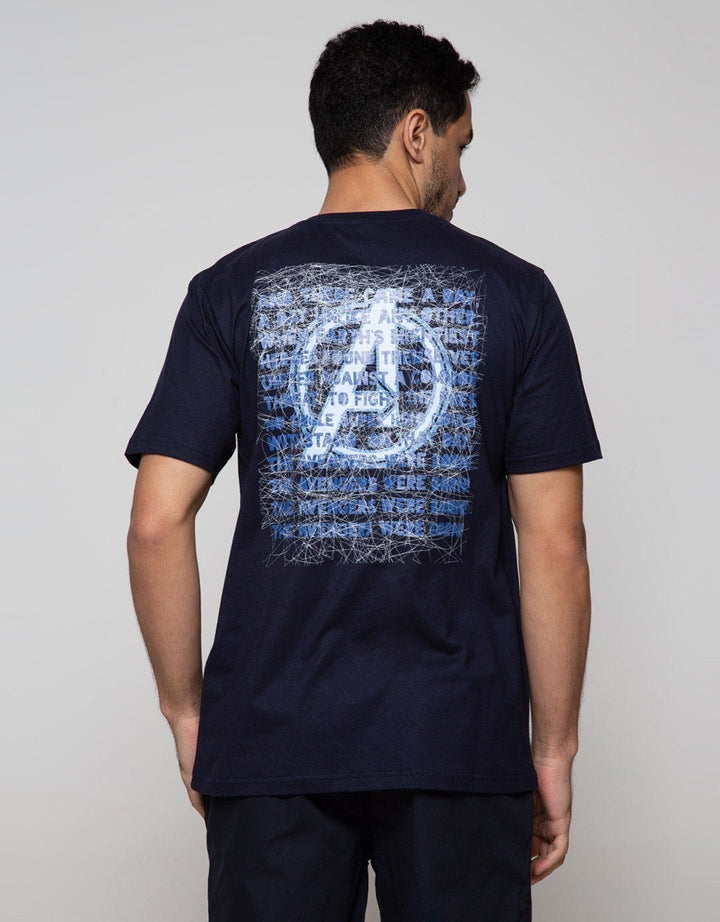 Marvel Avengers Wording Avg Short Sleeve T-Shirt