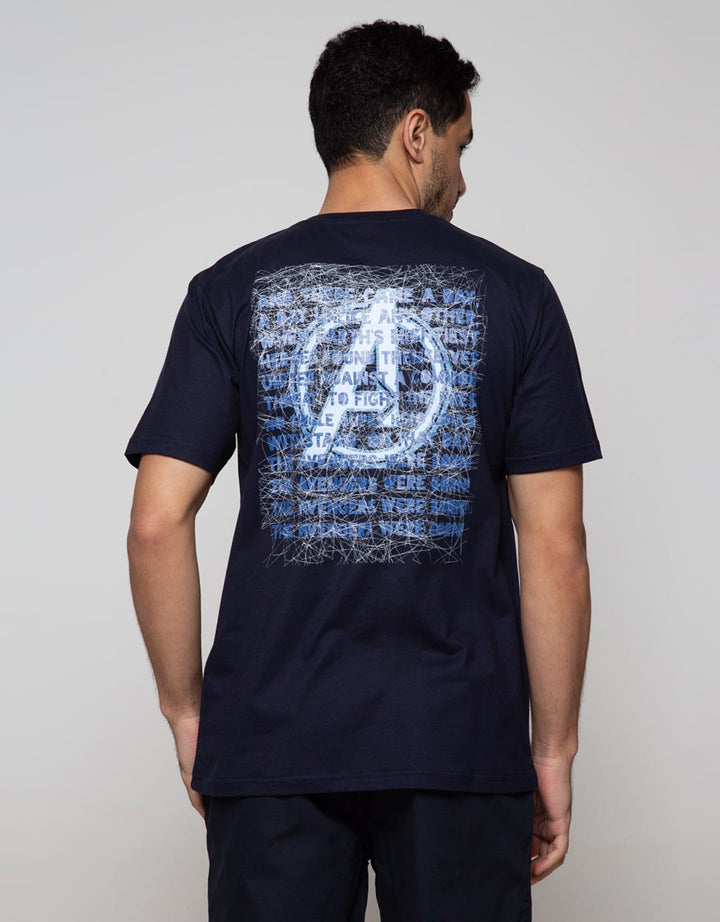 Marvel Avengers Wording Avg Short Sleeve T-Shirt