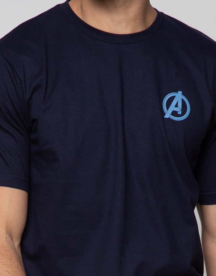 Marvel Avengers Wording Avg Short Sleeve T-Shirt
