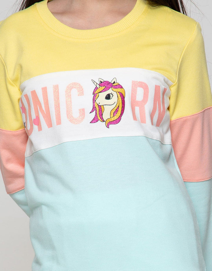 Aero Sweatshirt Unicorn Cut And Sew