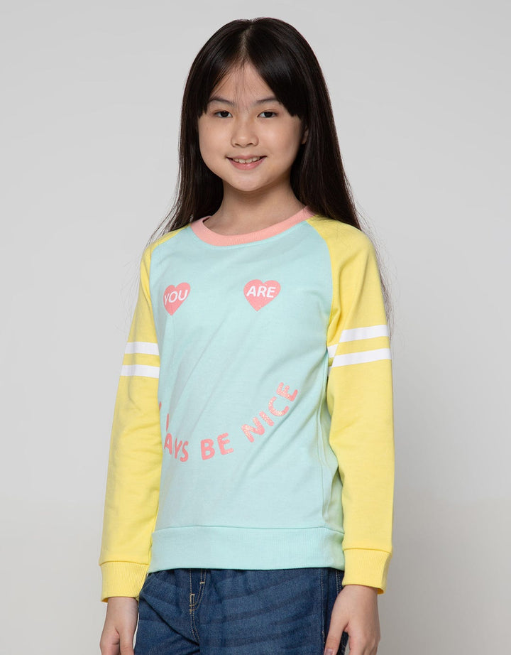 Aero Sweatshirt Smile Unicorn Be Nice